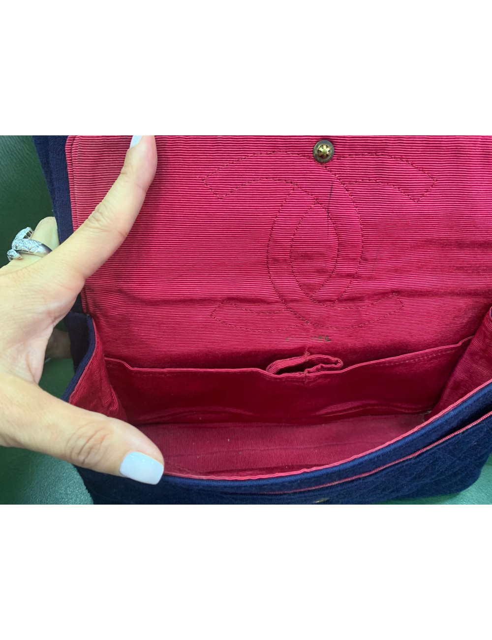 2.55 jersey CHANEL bleu Vintage