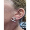 Chanel earrings studs GM with rhinestones
