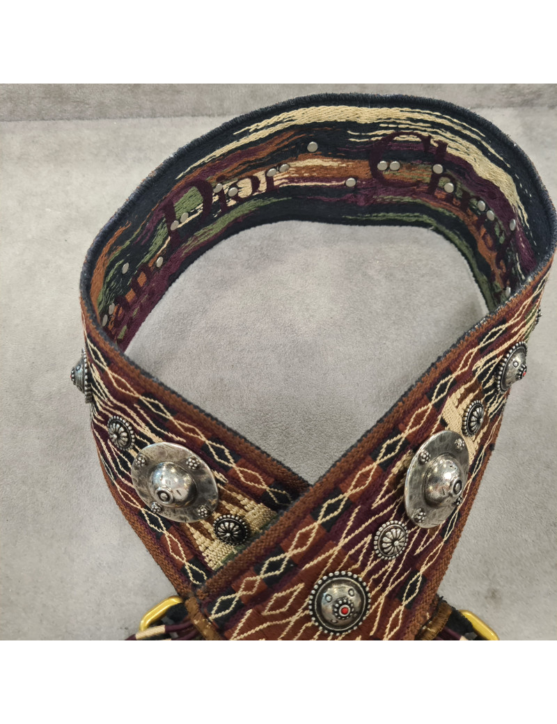 Bandoulière DIOR en toile brodée