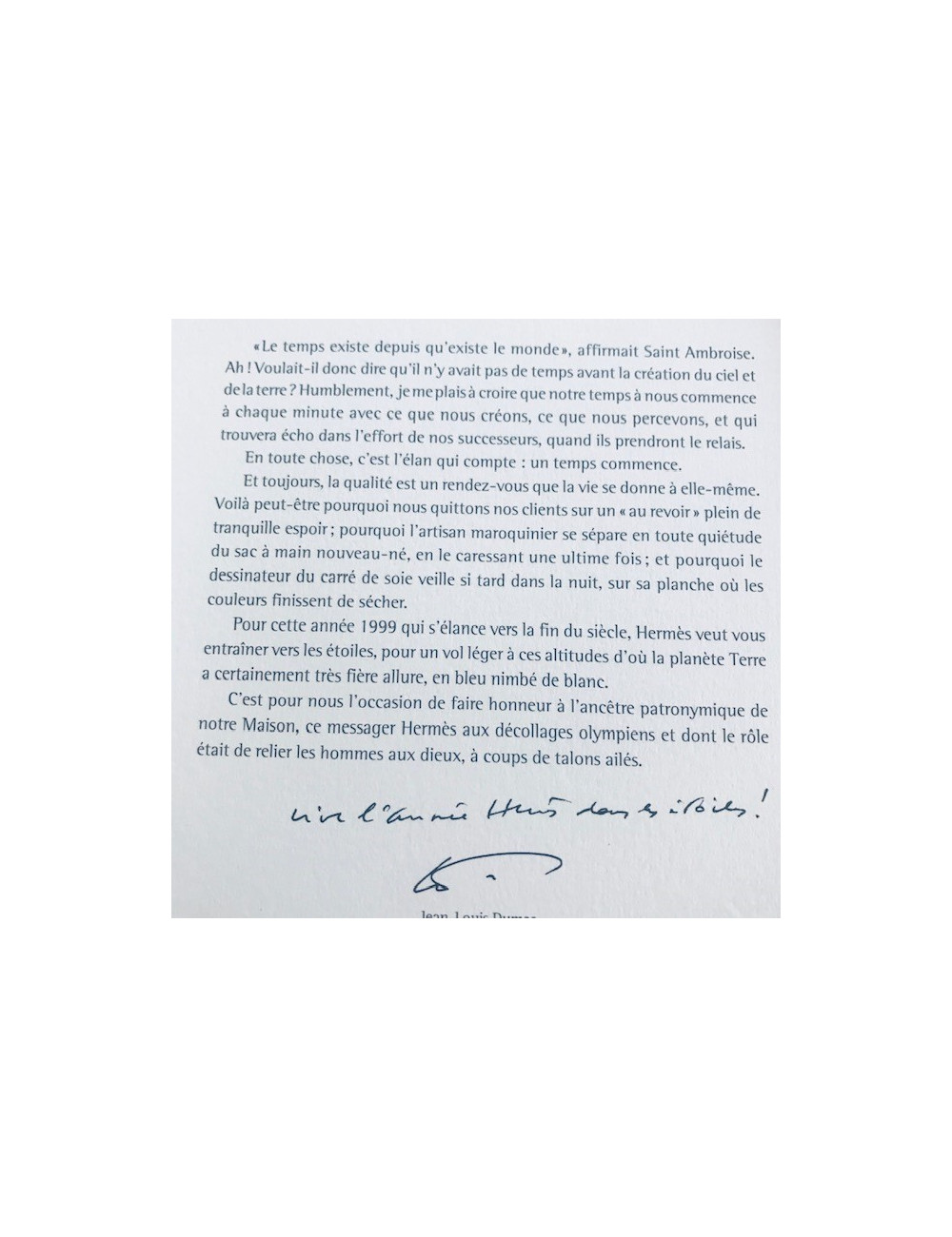 Carré HERMES coton l'Année dans les Etoiles 1999