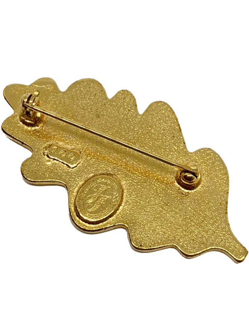 Broche feuille vintage