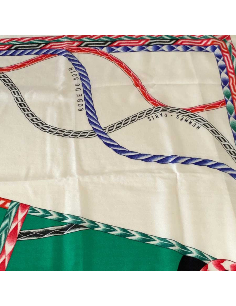 HERMES Châle "Robe du soir" en cachemire et soie