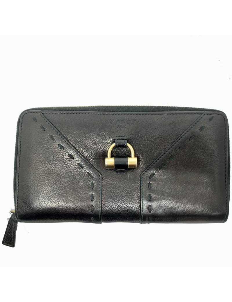 Compagnon YSL SAINT LAURENT cuir noir