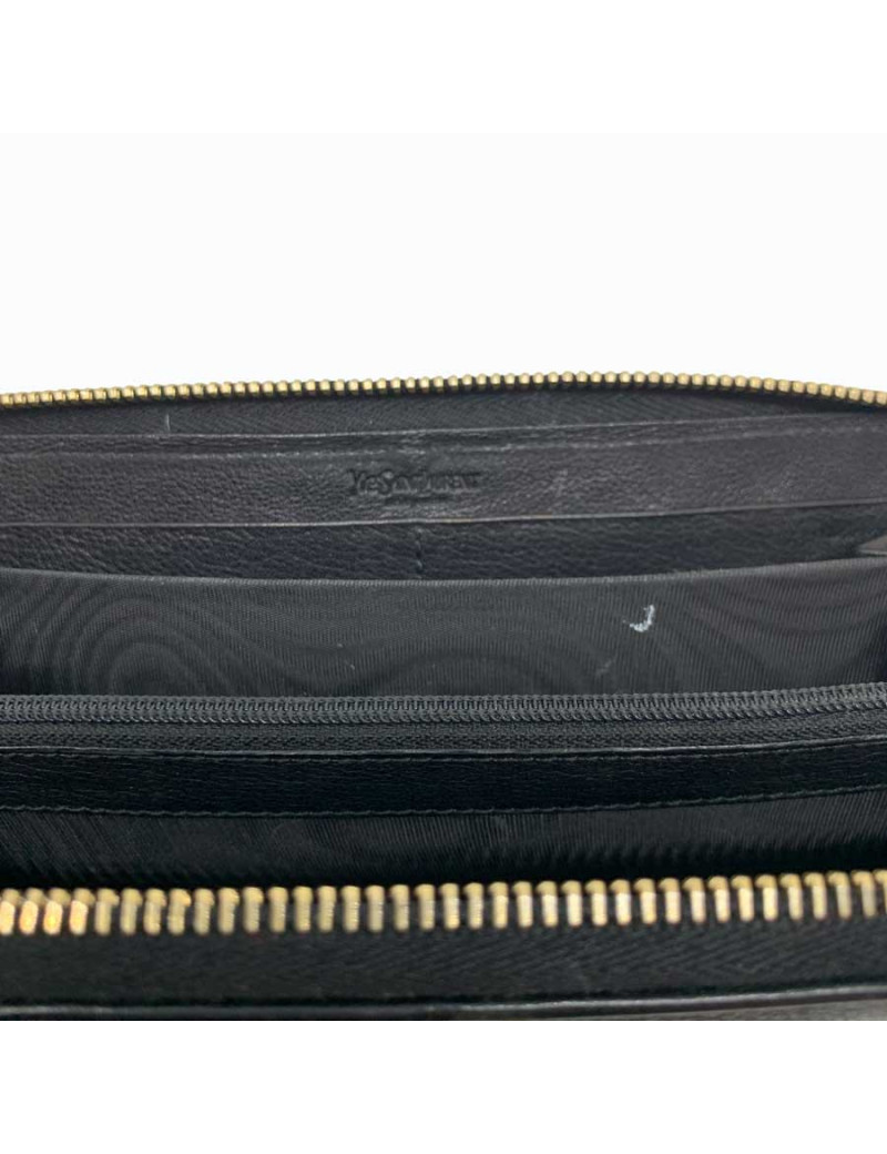 Compagnon YSL SAINT LAURENT cuir noir