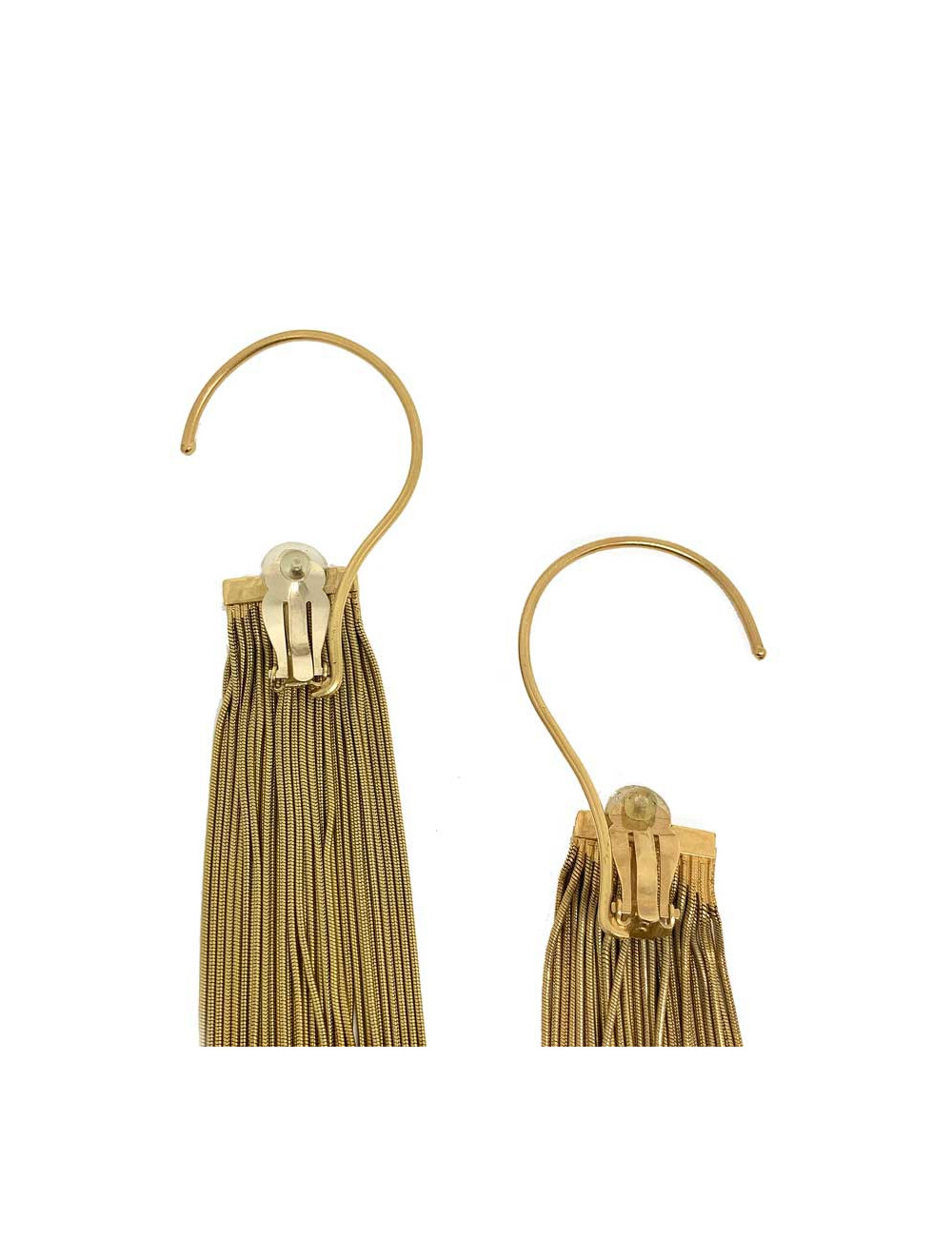 Boucles d'oreille clips CHANEL Longues pendantes