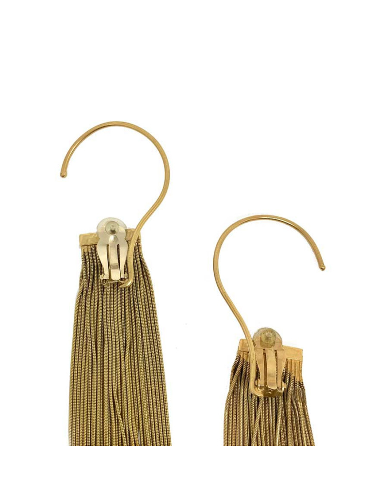 Boucles d'oreille clips CHANEL Longues pendantes