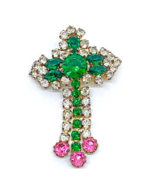 broche croix anonyme