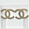 Chanel earrings studs GM with rhinestones