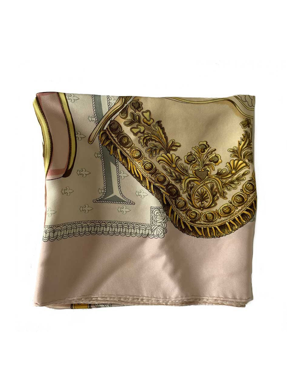 Carré HERMES  Selles à housse soie 100%