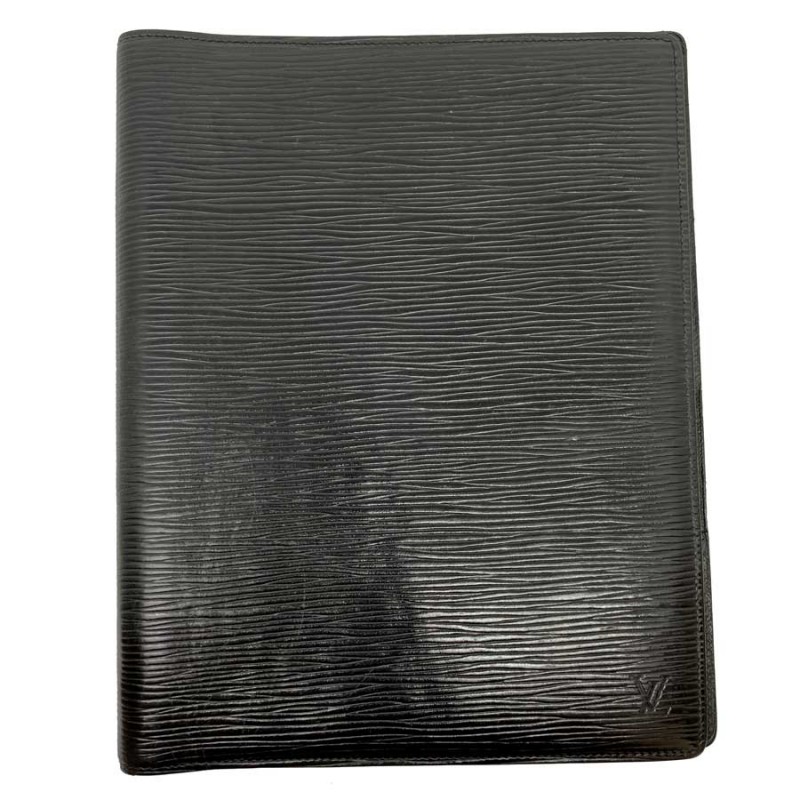 LOUIS VUITTON black epi leather wallet - VALOIS VINTAGE PARIS