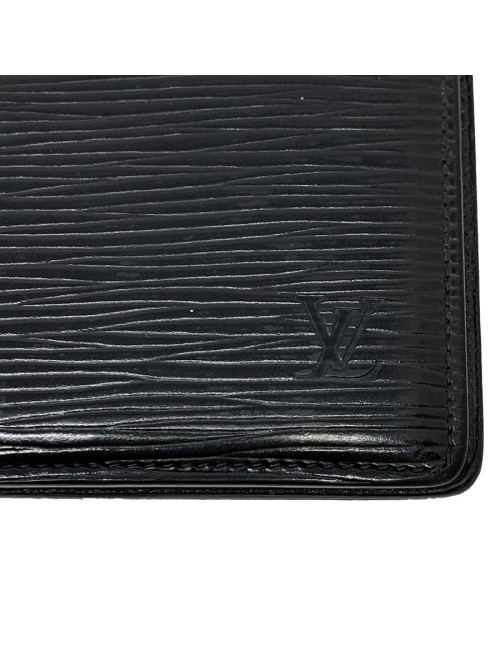 Porte agenda LOUIS VUITTON cuir epi noir