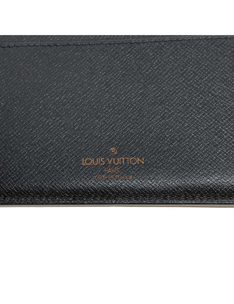 Porte agenda LOUIS VUITTON cuir epi noir