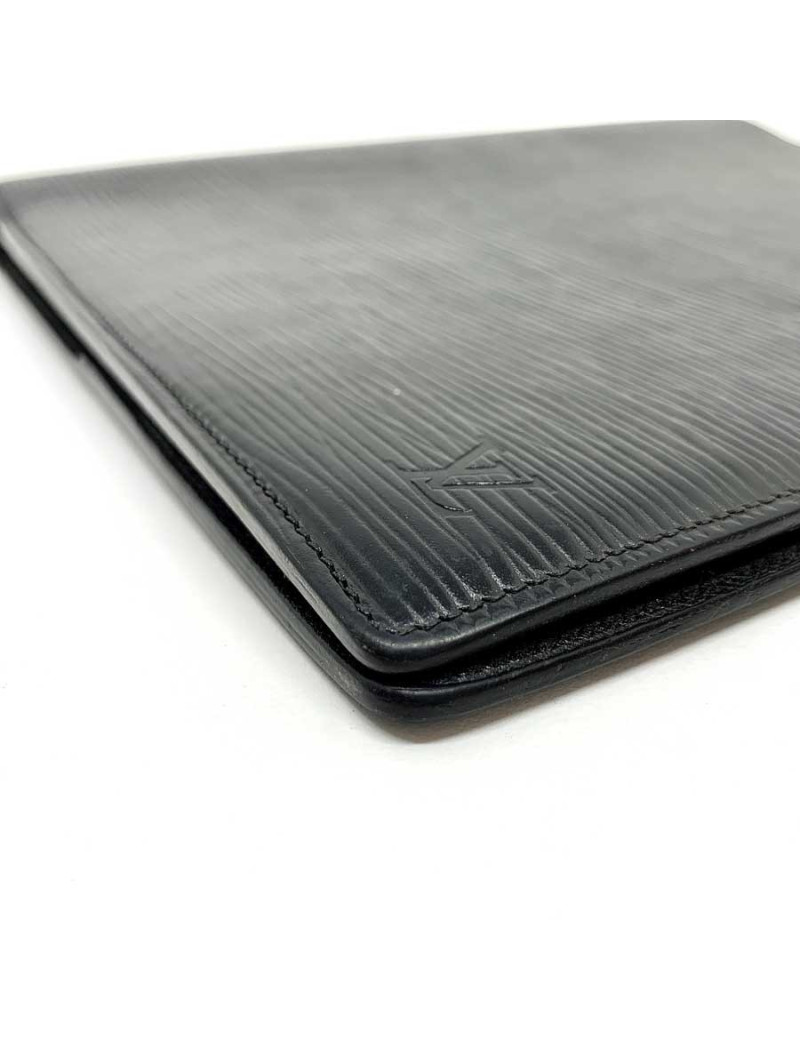 Porte agenda LOUIS VUITTON cuir epi noir