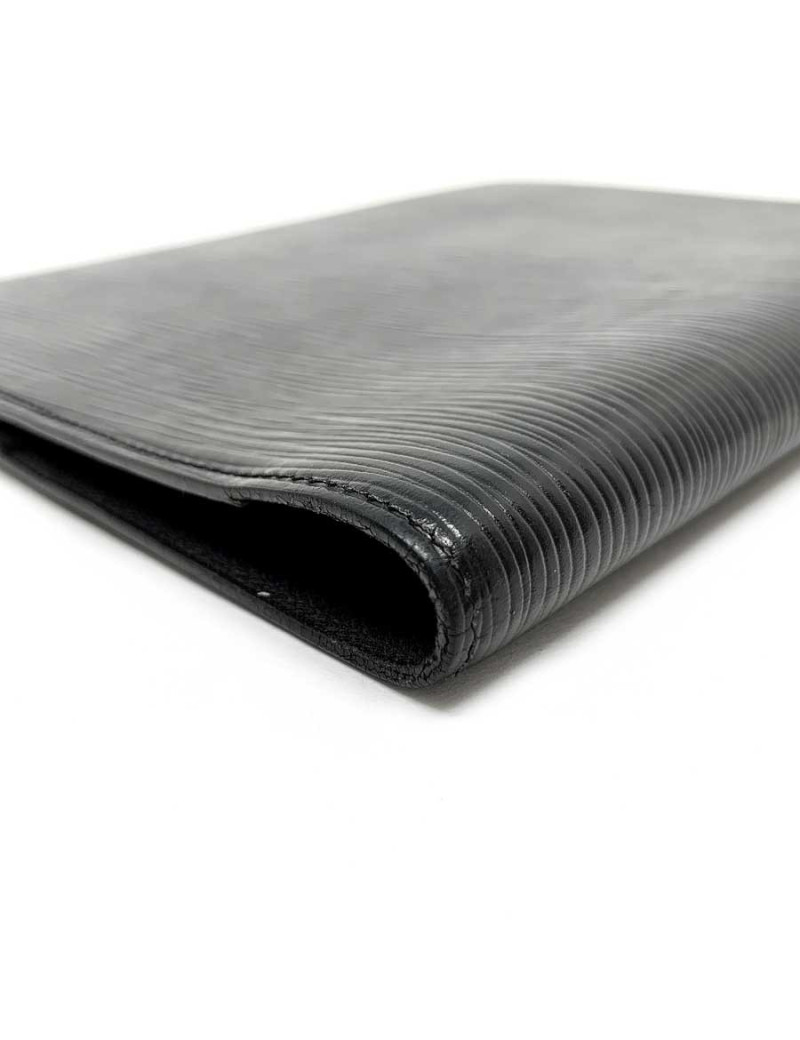 Porte agenda LOUIS VUITTON cuir epi noir