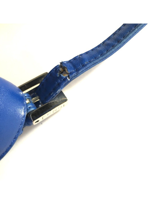  Sac FENDI cuir lisse bleu éléctrique