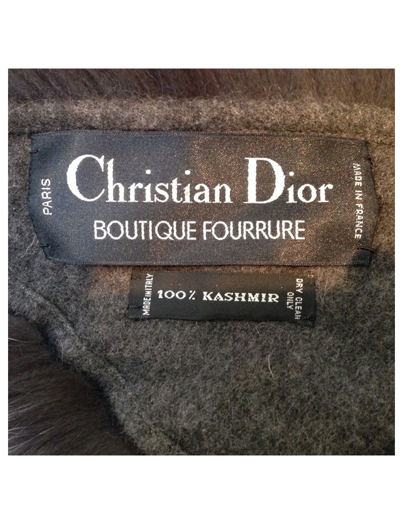 Etole CHRISTIAN DIOR COUTURE cachemire renard