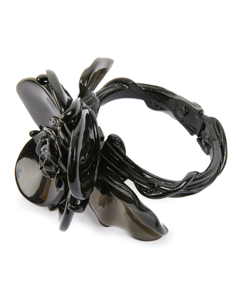 Bracelet OSCAR de la RENTA en acier et résine noir