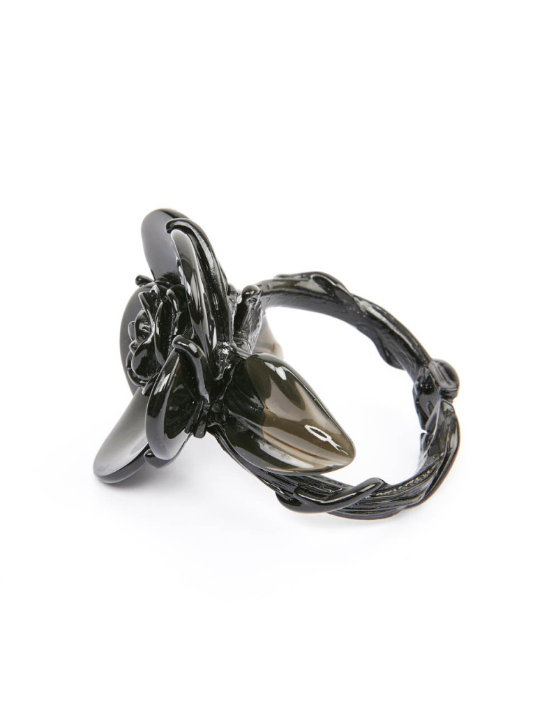 Bracelet OSCAR de la RENTA en acier et résine noir