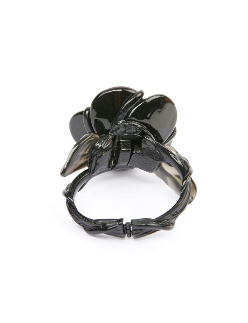 Bracelet OSCAR de la RENTA en acier et résine noir