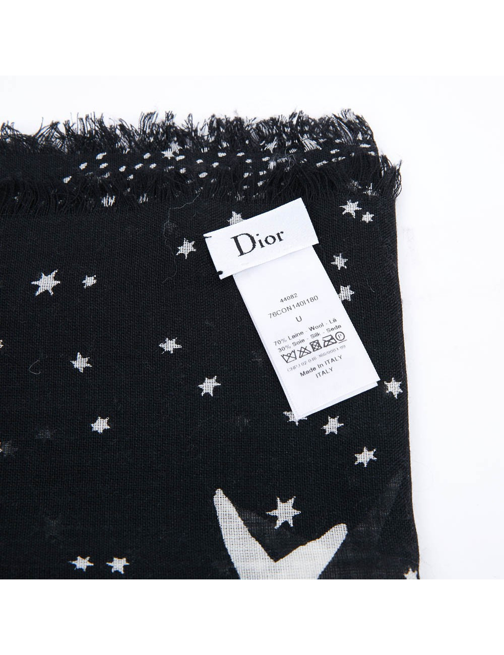 Châle CHRISTIAN DIOR noir Le Verseau