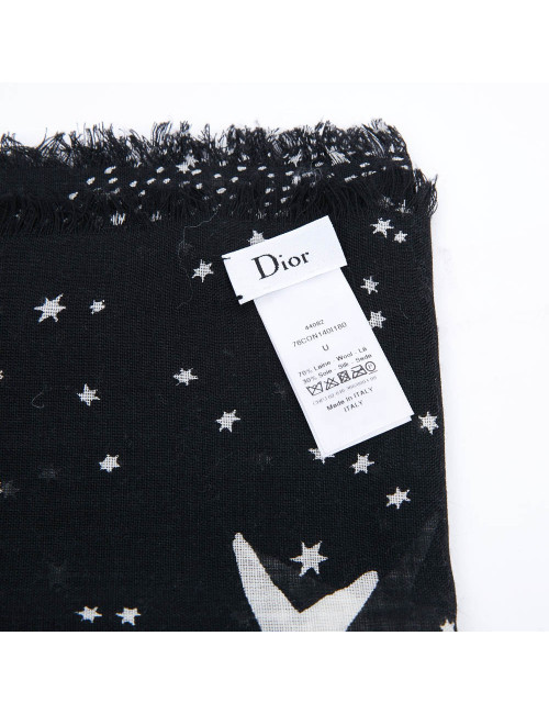 Châle CHRISTIAN DIOR noir Le Verseau