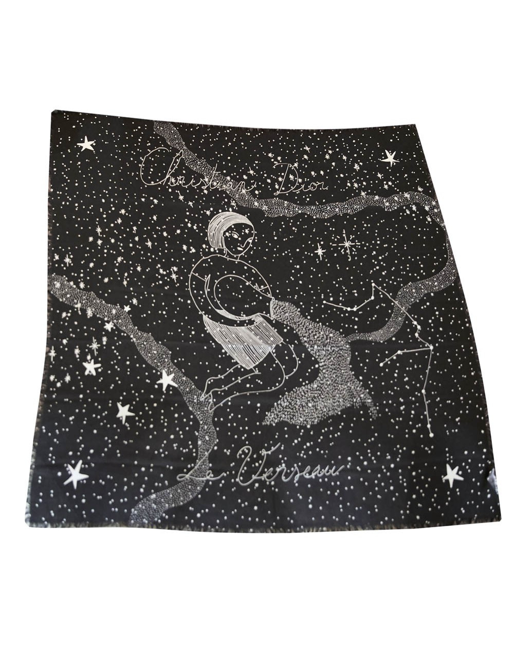 Châle CHRISTIAN DIOR noir Le Verseau