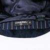CHANEL Denim and Striped Camellia Beret Size 57 FR