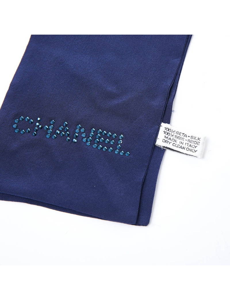Twilly CHANEL soie bleue