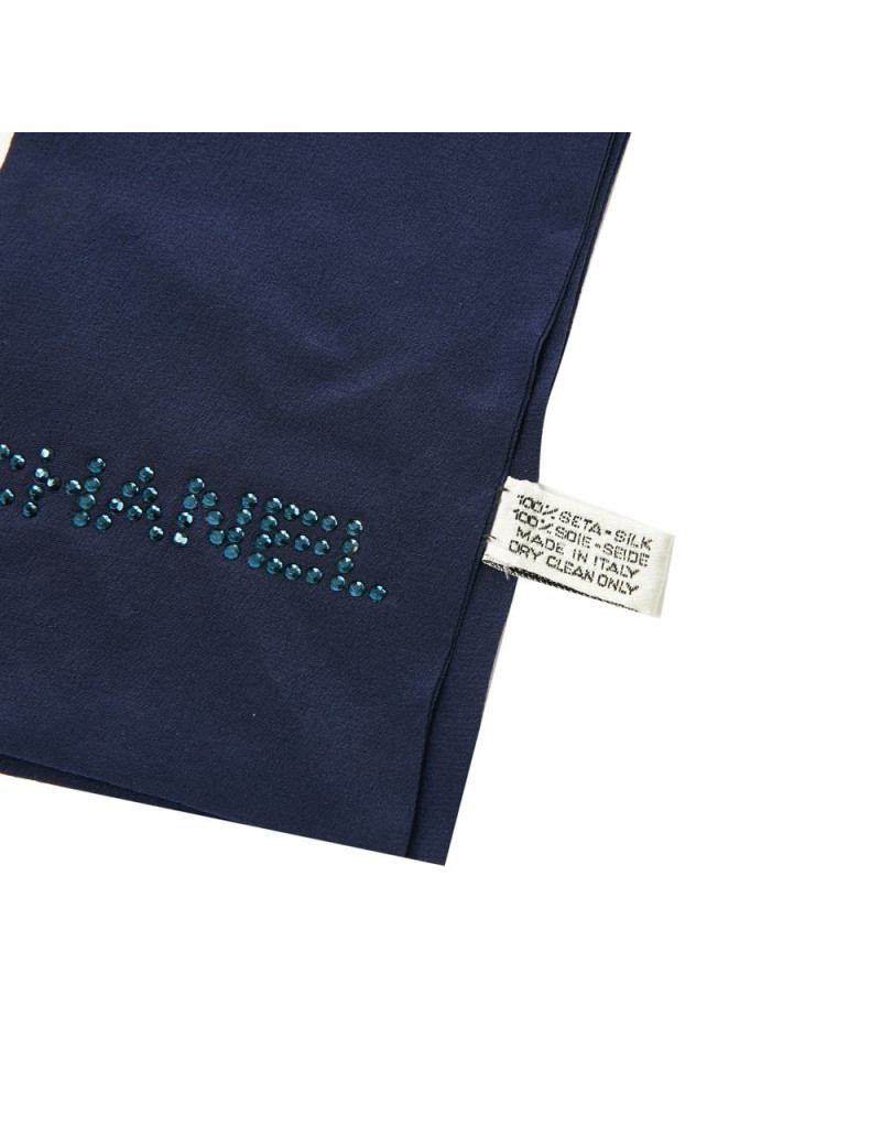 Twilly CHANEL soie bleue