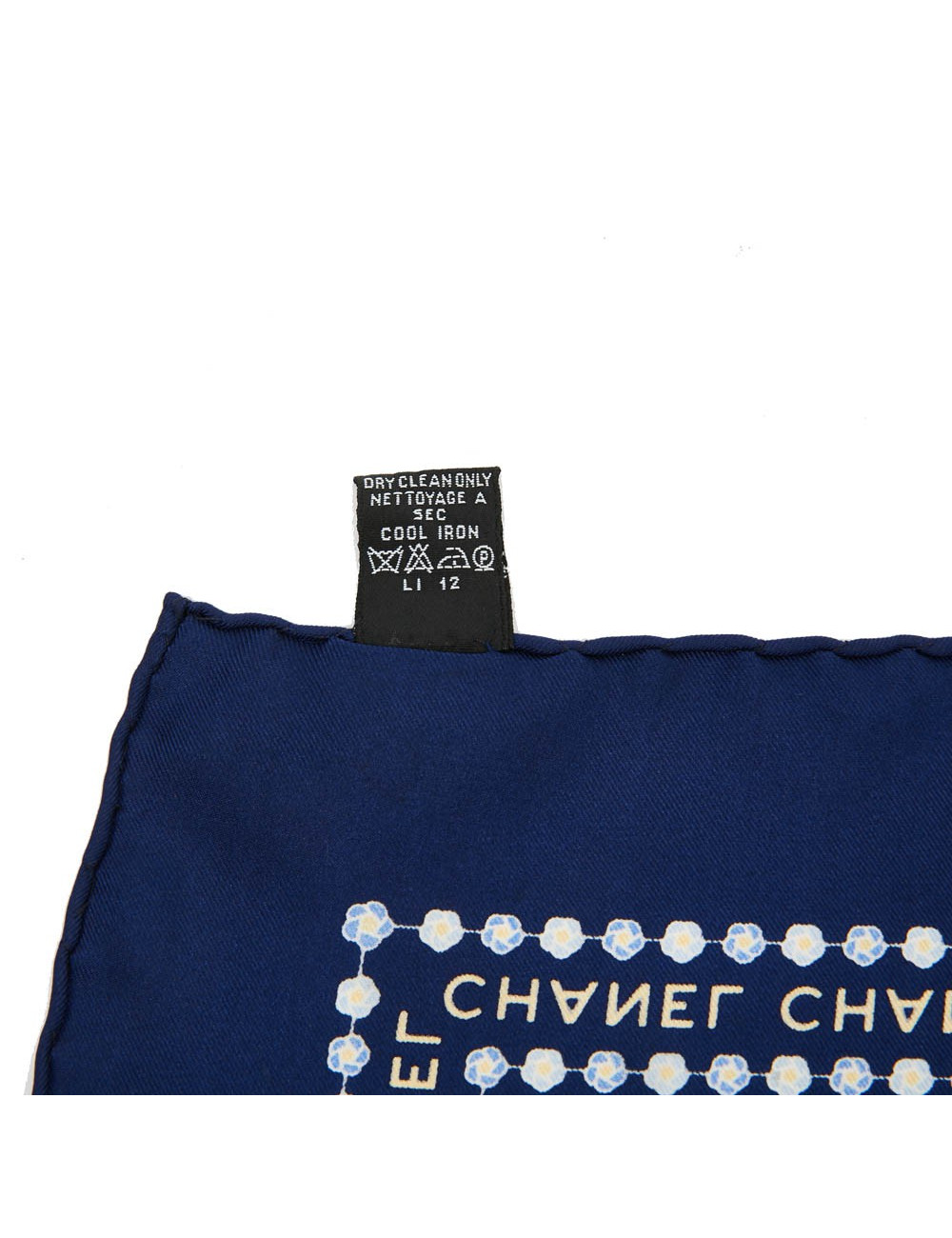 Gavroche CHANEL soie CC bleue