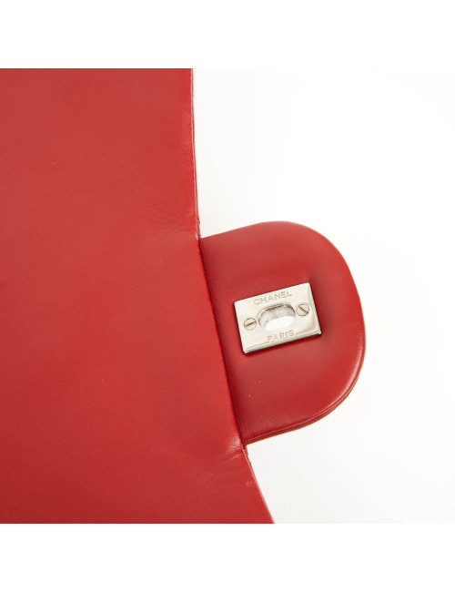 Sac Jumbo CHANEL cuir d'agneau rouge
