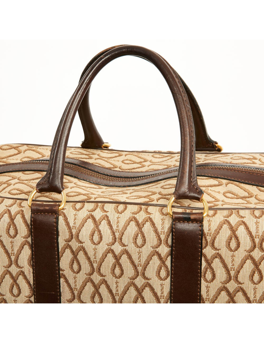 Cabas MORABITO toile et cuir Monogramme