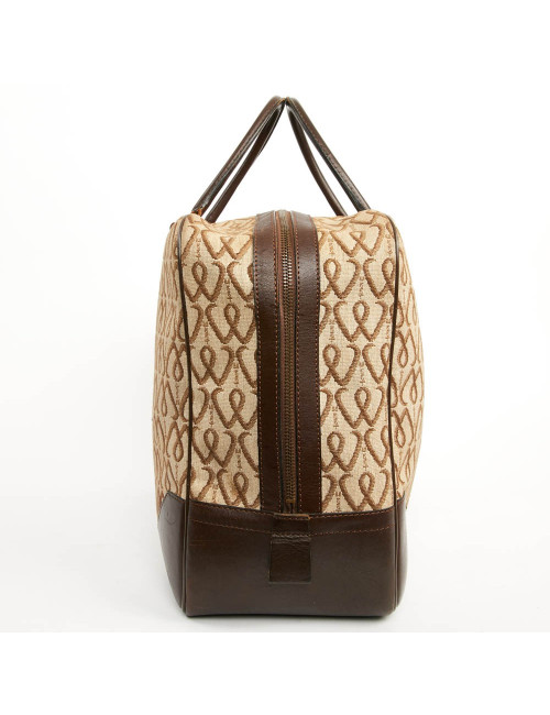 Cabas MORABITO toile et cuir Monogramme