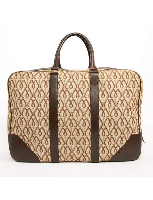 Cabas MORABITO toile et cuir Monogramme