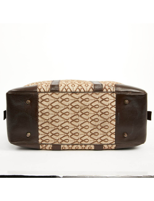 Cabas MORABITO toile et cuir Monogramme