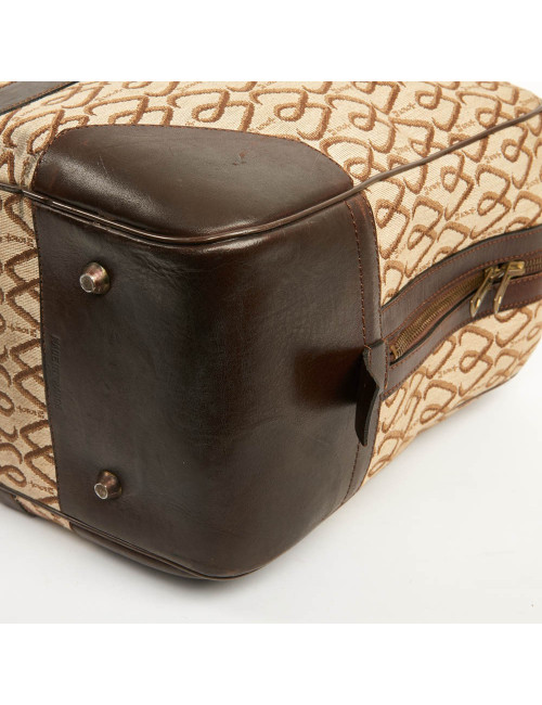 Cabas MORABITO toile et cuir Monogramme