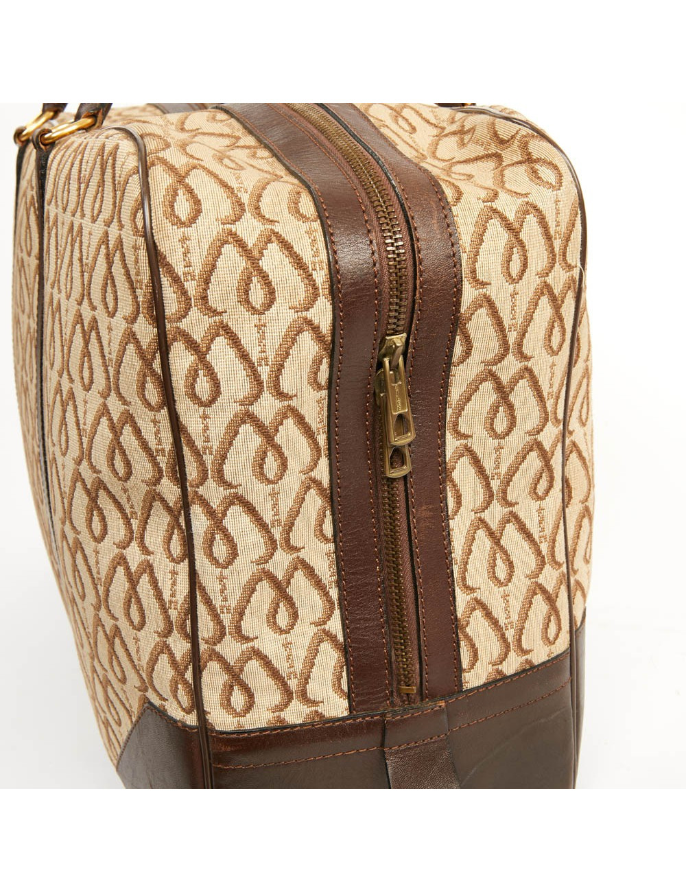 Cabas MORABITO toile et cuir Monogramme