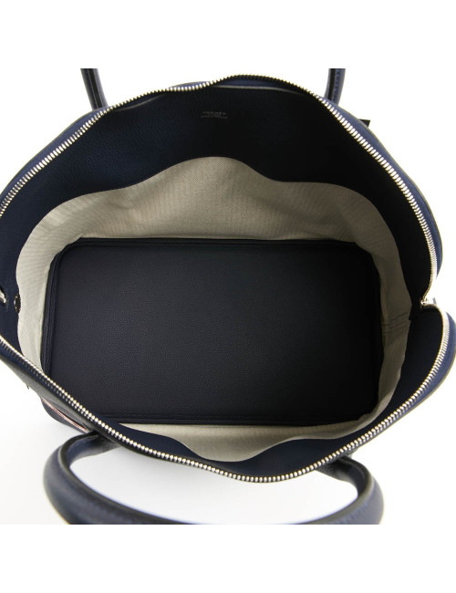 Bolide HERMES Shark togo bleu nuit