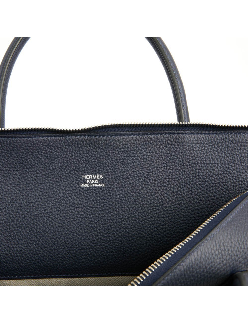 Bolide HERMES Shark togo bleu nuit