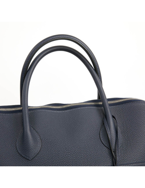 Bolide HERMES Shark togo bleu nuit