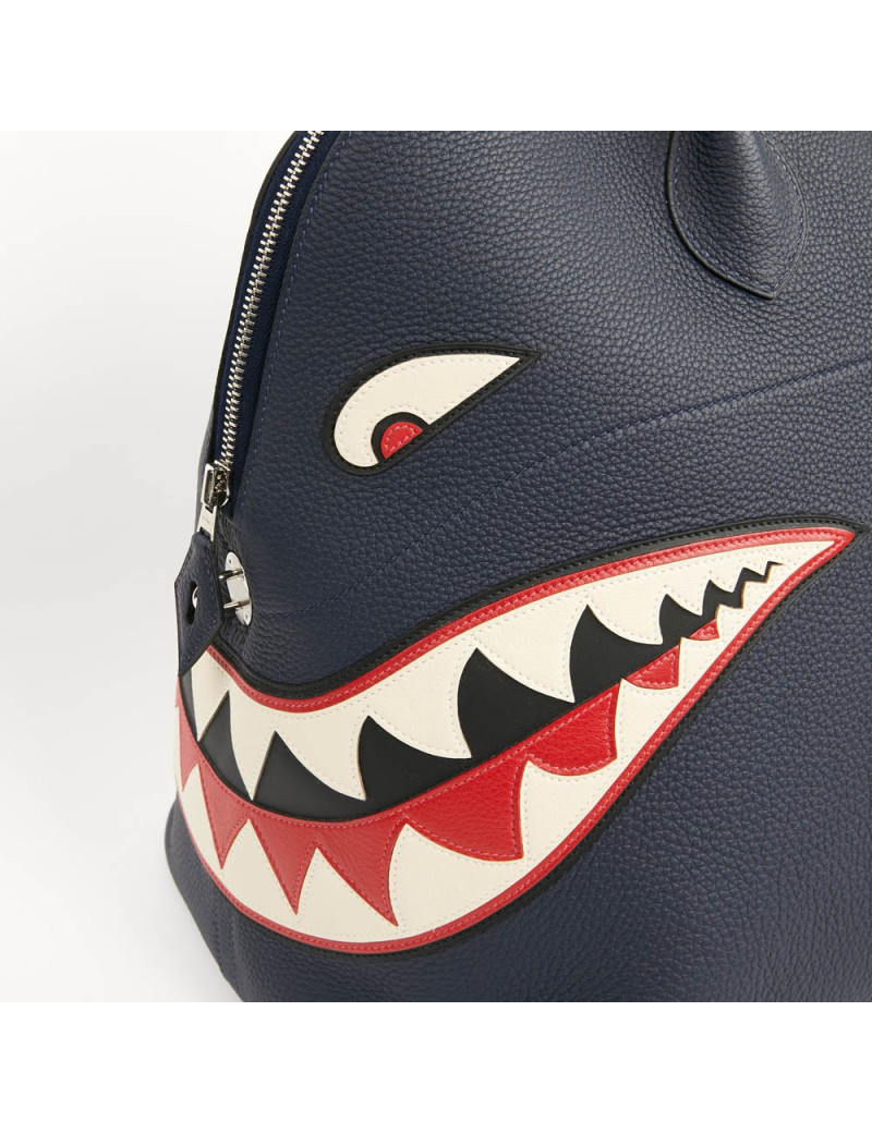 Bolide HERMES Shark togo bleu nuit