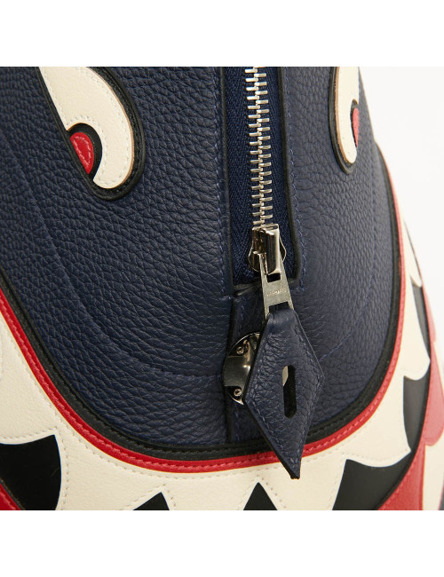 Bolide HERMES Shark togo bleu nuit