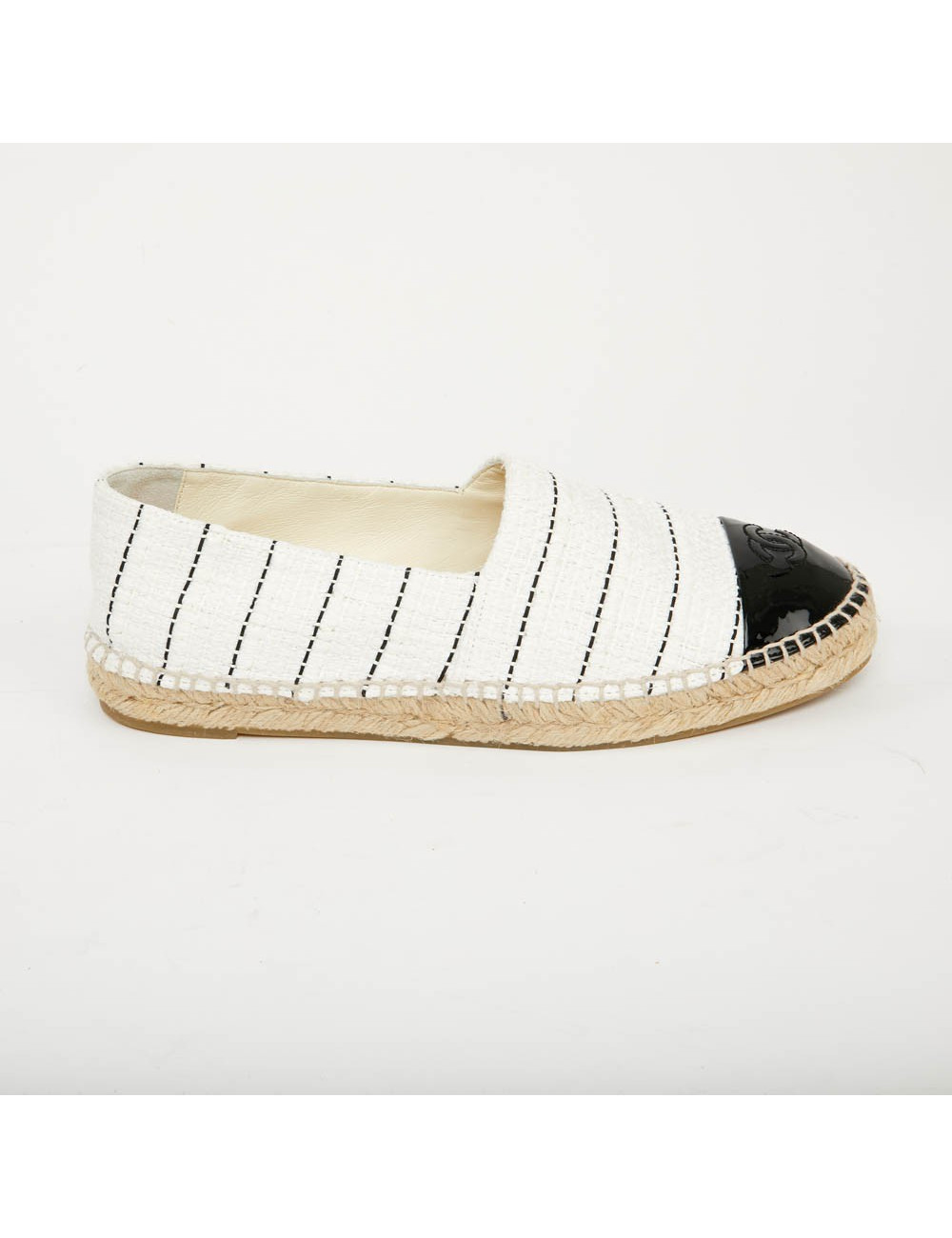 CHANEL Espadrilles Tweed Pat T 39