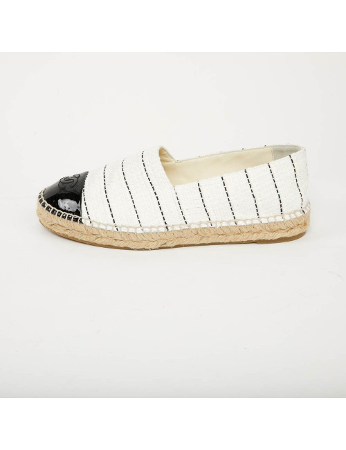 CHANEL Espadrilles Tweed Pat T 39