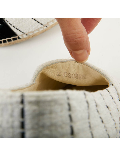 CHANEL Espadrilles Tweed Pat T 39