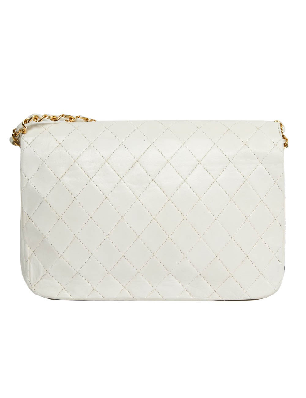 Sac CHANEL Vintage cuir blanc
