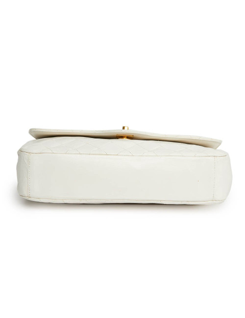 Sac CHANEL Vintage cuir blanc