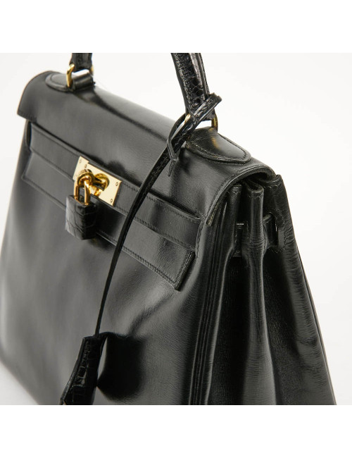 Kelly 28 HERMES cuir box et alligator