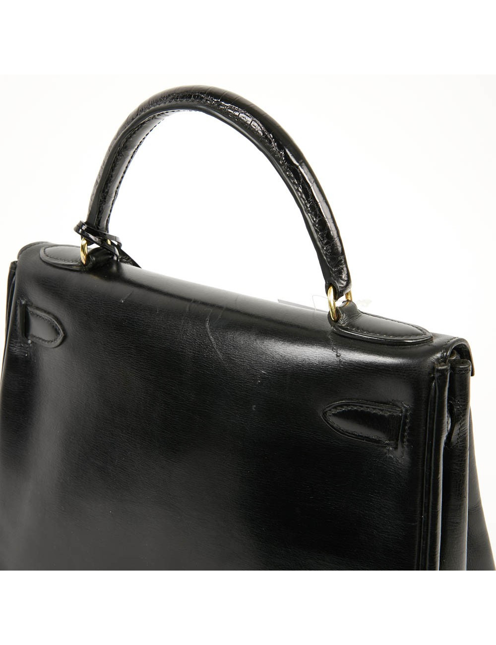 Kelly 28 HERMES cuir box et alligator