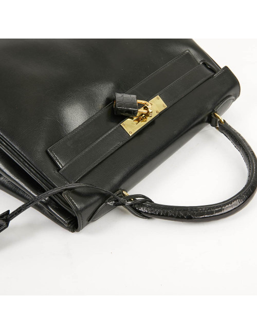 Kelly 28 HERMES cuir box et alligator